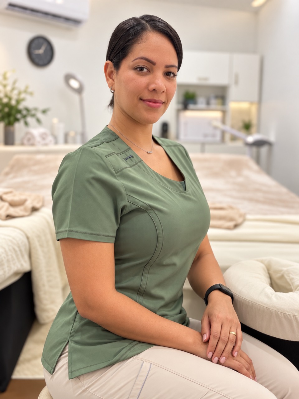 Krizia Patricia López, massage therapist at Zia's Healing Touch